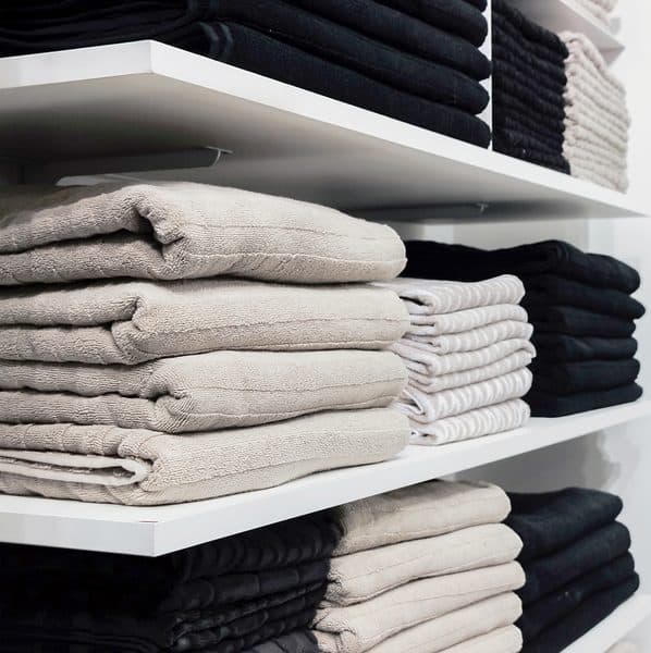 organized custom linen closet in burke va