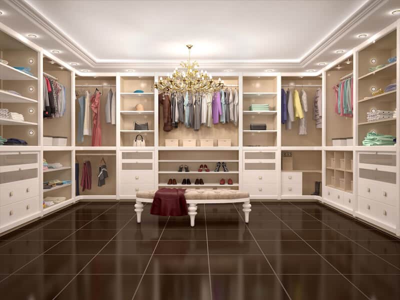 different types of closets